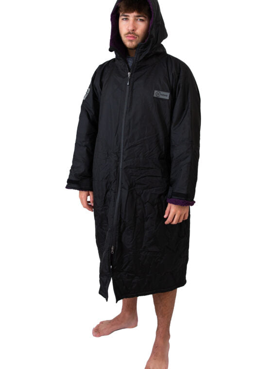 Xtreme Black Waterproof Jacket With Blackberry Fleece Lining